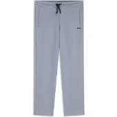 BOSS Regular-fit tracksuit bottoms in cotton-blend piqué