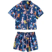 Next Pyjamas marinblå / gul / syrén / mörkorange