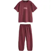 Next Pyjamas rosa / burgunder