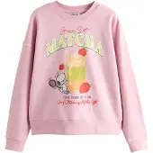 Next Sweatshirt ljusgrön / aprikos / rosa / röd