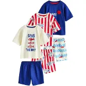 Next Pyjamas azur / mörkblå / röd / vit