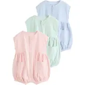 Next Sparkdräkt/body blå / mint / rosa