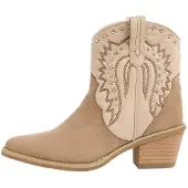 Lipsy Cowboystövel ecru / sand