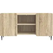 vidaXL TV-skåp Sonoma-ek 102 x 34,5 x 52 cm Konstruerat trä