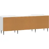 vidaXL TV-skåp Vit högglans 150 x 31 x 52 cm Konstruerat trä