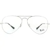 Ray-Ban Glasögon Bågar 6489 Aviator 2501 Silver 58mm