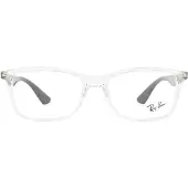 Ray-Ban Rektangulär Transparent och Svart Unisex Dam Glasögonbågar