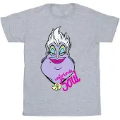 Disney Mens Villains Ursula olycklig själ T-shirt (Sport Grå)