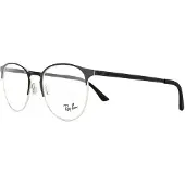 Ray-Ban Glasögonbågar 6375 2861 Silver on Top Black 51mm
