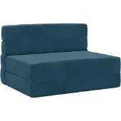 vidaXL Fällbar sängsoffa Blå 70 x 80 x 60 cm Tyg 900091