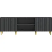 vidaXL TV-skåp Svart 150 x 31 x 50 cm Konstruerat trä