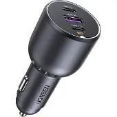 UGREEN billaddare EC705 2x USB-C + USB, 130W (svart)