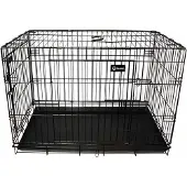 Ozami - Dog Transportcage Black 93x57.5x65cm -Lux