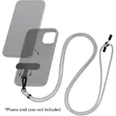 Mobilizera UNIVERSAL bärrem i nylon till mobiltelefon grå