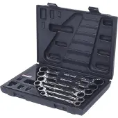 Ks Tools 5034556 503.4556 Dubbelskruvnyckelsats Nyckelvidd (Metrisk) (för titel) 8 - 19 mm