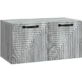 vidaXL Väggmonterad TV-bänk Grå sonoma-ek 59,5 x 31 x 30 cm