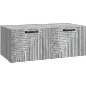 vidaXL Väggmonterad TV-bänk Grå sonoma-ek 78,5 x 41 x 30 cm