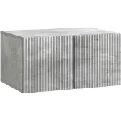 vidaXL Väggmonterad TV-bänk Väggmonterad Betonggrå 59,5 x 41 x 30 cm