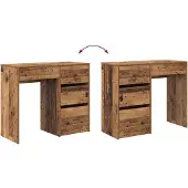 vidaXL gammalt trä skrivbord Gammalt trä Konstruerat trä Medium