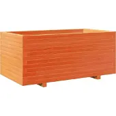 vidaXL Odlingslåda vaxbrun 110x60x49,5 cm massiv furu