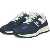 Jack & Jones Låg sneaker 'JFWOSWALD' beige / marinblå / curry / vit
