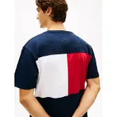 Tommy Hilfiger Flag Embroidery Jersey Relaxed T-Shirt