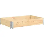 vidaXL Upphöjd odlingsbädd 80x120 cm massiv furu