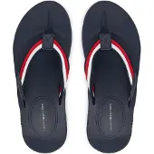 Tommy Hilfiger Contoured Footbed Signature Tape Flip Flops