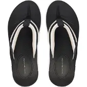 Tommy Hilfiger Contoured Footbed Signature Tape Flip Flops