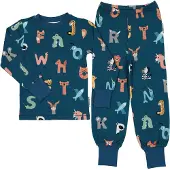 Geggamoja Pyjamas tvådelad Bambu Animal Letters - 74/80