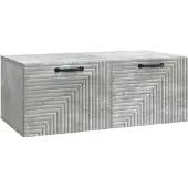 vidaXL Väggmonterad TV-bänk Väggmonterad Betonggrå 78,5 x 41 x 30 cm