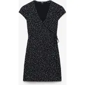 Superdry för kvinnor. W8011832B Athletic Essential omlottklänning marinblå (XS), Casual, Bomull, Kort ärm, Marino