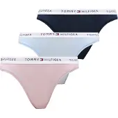 Tommy Hilfiger 3 Pack Essential Logo Contrast Waistband Briefs
