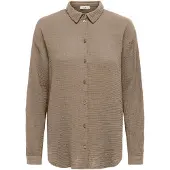 JDY Blus 'JDYTHEIS' mörkbeige