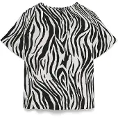 Vero Moda Blus 'VMMYMILO' greige / svart