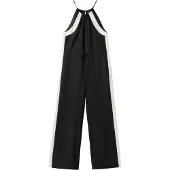 Mango Jumpsuit 'Morty' svart / vit