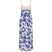 JDY Sommarklänning 'JDYSEZEN' beige / blå / vit