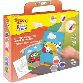 Jovi pysselset Play & Fun sandmålning kit transport flerfärgat (77-2104)