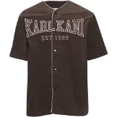 Karl kani Skjorta choklad / ljusbrun / vit