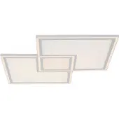 JUST LIGHT LED taklampa Edging, dimbar, Vitt / opal, Vardagsrum / matsal, Metall, Modern, LED-taklampa