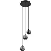 LUCANDE Taklampa , Hayley, Svart, Vardagsrum, Glas, Design