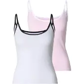 Urban Classics Topp rosa / svart / vit