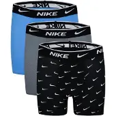 Nike Boxershorts - Dri-Fit Everyday - 3-pack - Svart/Grå/Blå - - 18-20 år - Boxershorts