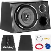 Peiying Bilsuwoofer basrör aktiv 500W