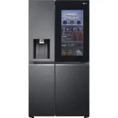 LG GSXV90MCDE - Kylskåp/frys - sida vid sida med vattenbehållare, isbehållare - bredd: 91.3 cm - djup: 73.5 cm - höjd: 179 cm - 635 liter - Klass E