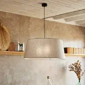 Corep Taklampa , Tambour, dimbara, Beige, Vardagsrum, Tyg / textil
