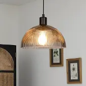 Corep Taklampa , Duomo, dimbara, Grå, Vardagsrum, Glas