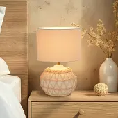 Corep Bordslampa , Cyclades, Beige, Vardagsrum, Keramik
