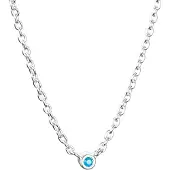 Efva Attling Micro Blink halsband blå topas 10-100-02421-4045