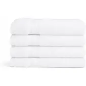 ByBorg Bambu handduk - 50x100 cm - bambu/bomullsfrotté - Vit